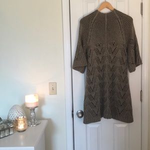 Taupe Knit BCBGMaxAzria Sweater Dress